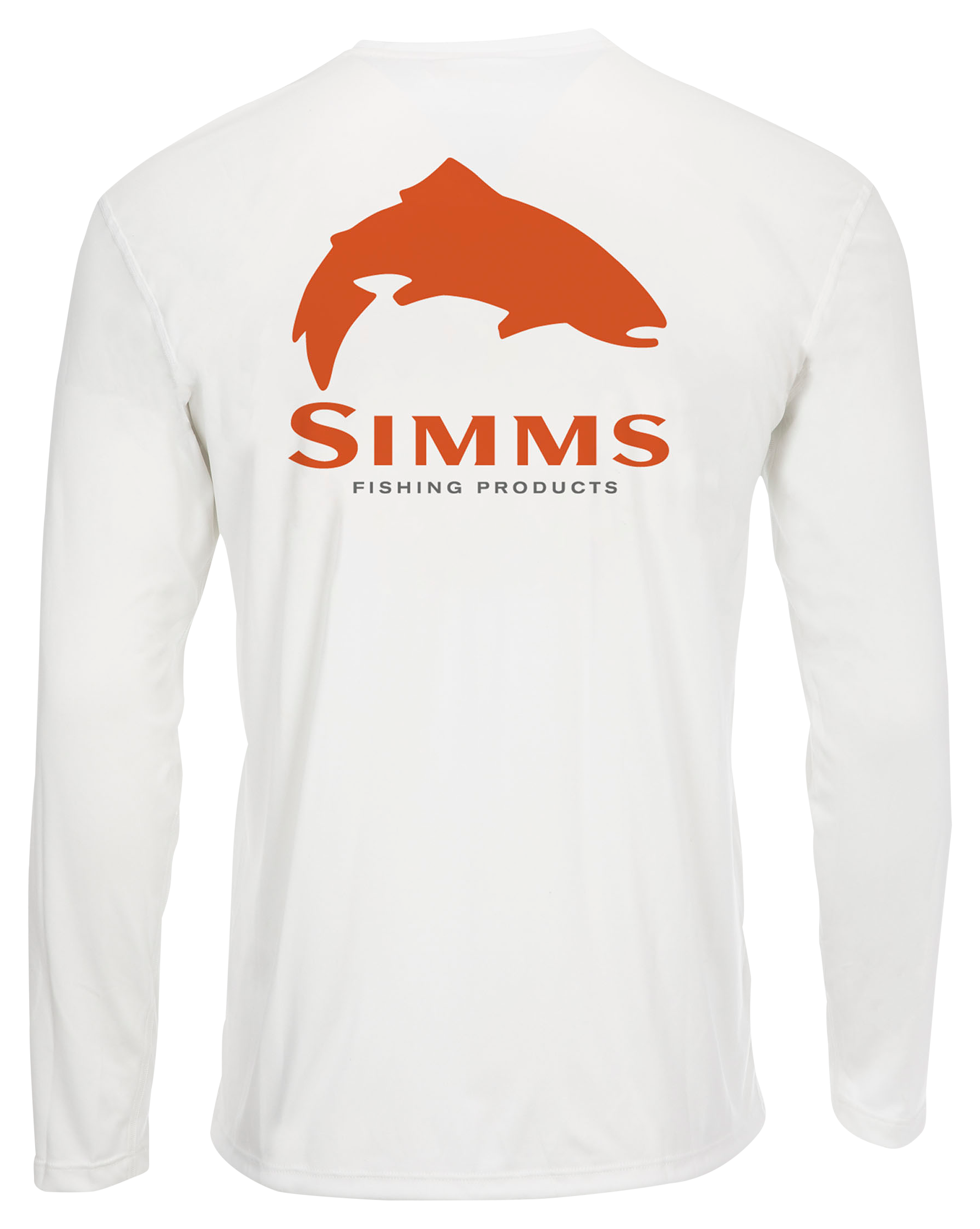 Simms Solar Tech River Collection Trout Logo LongSleeve TShirt for